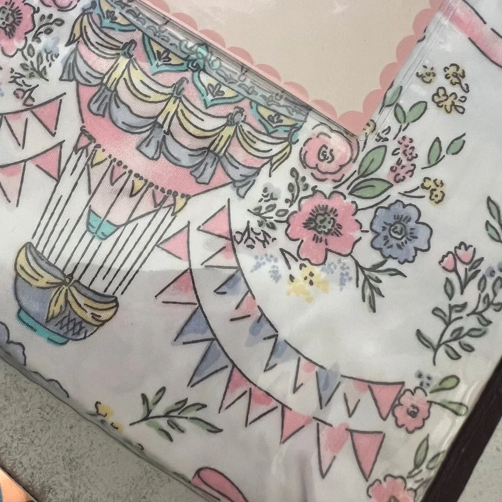 Laura Ashley Kids Fairytale Carnival Twin Sheet Set Whimsical Carousel 3pc NEW